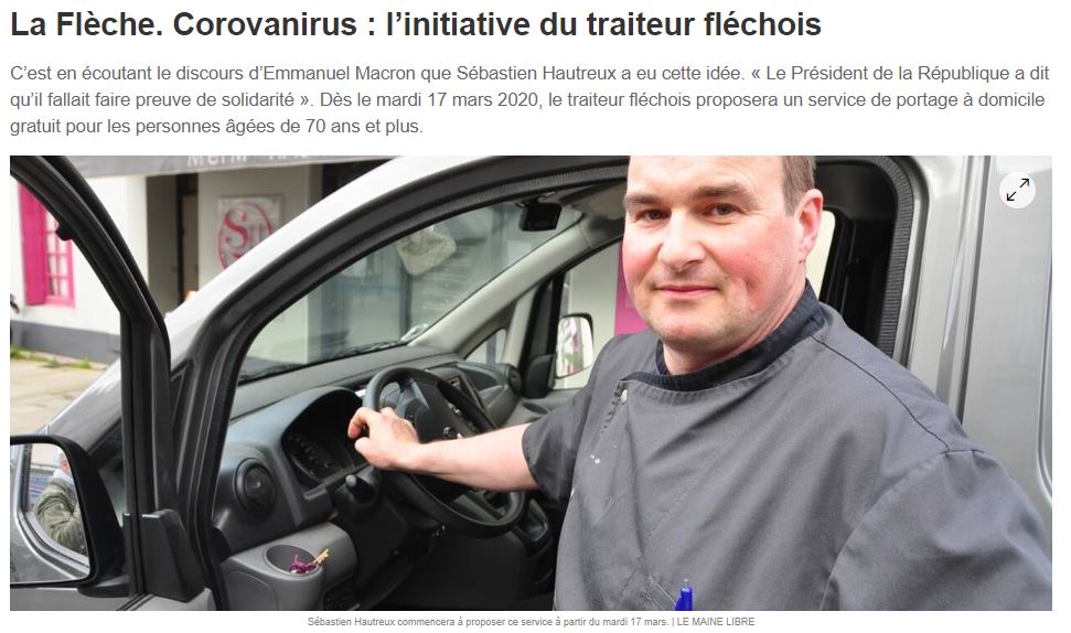 Article du 17/03/2020 Le Maine Libre